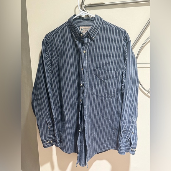 Northwest Other - Vintage Northwest Territory 100% Cotton Striped Men's Button-Down Shirt